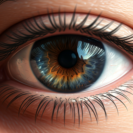 Human eye close-up